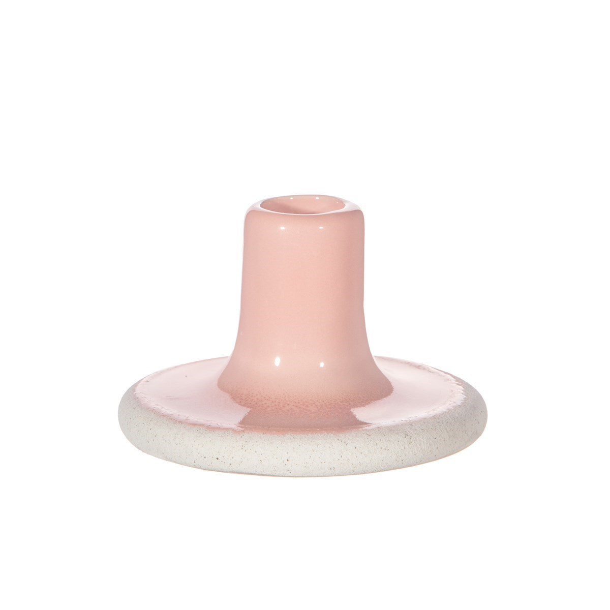 Glazed Blush Candlestick Holder | Sass & Belle