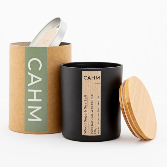 Wood Sage and Sea Salt Candle - The Cahm Collective