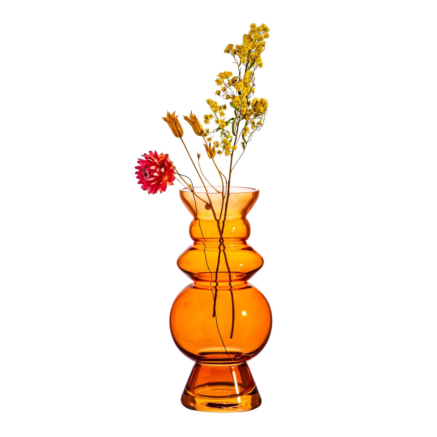 Amber Glass Bubble Vase | Sass & Belle