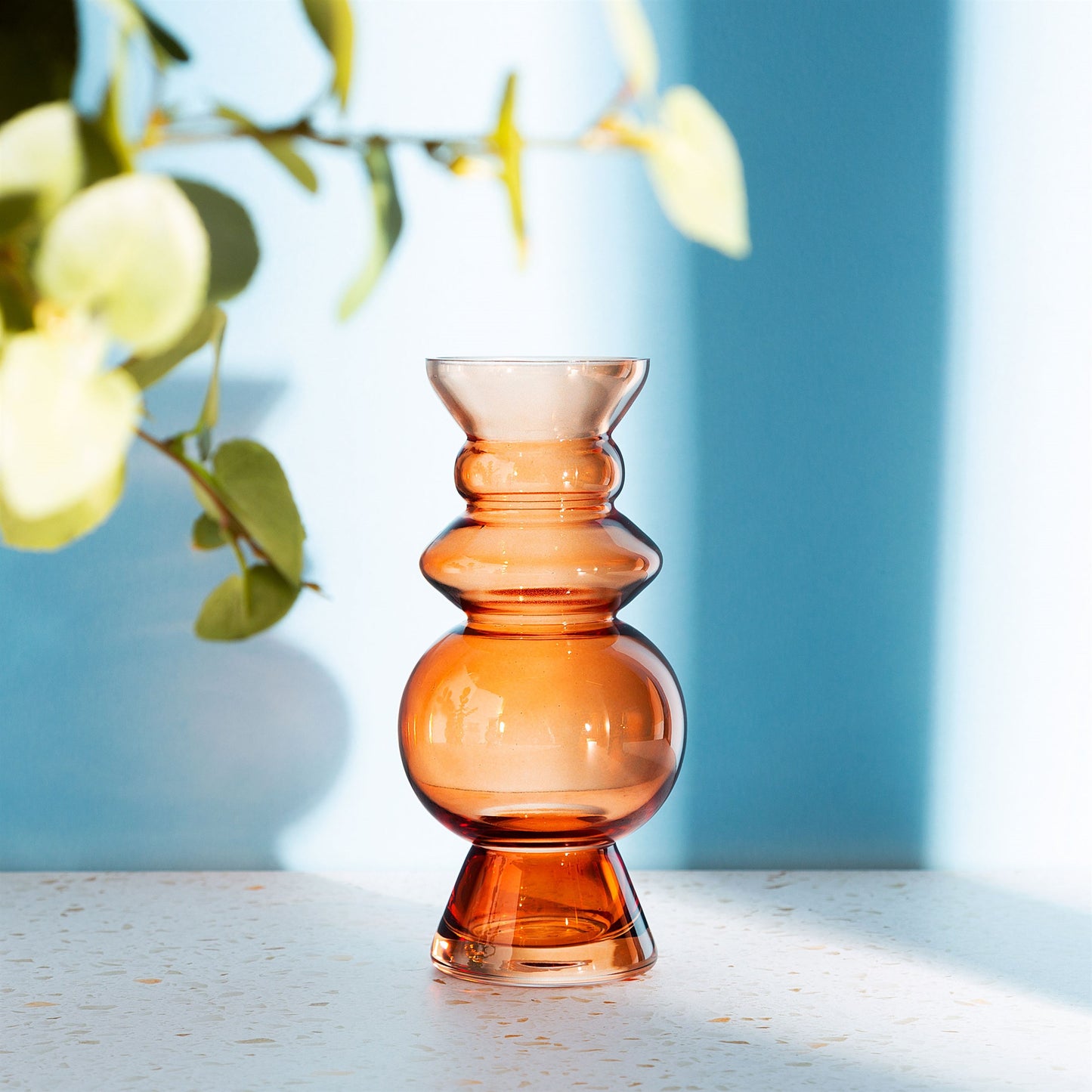 Amber Glass Bubble Vase | Sass & Belle