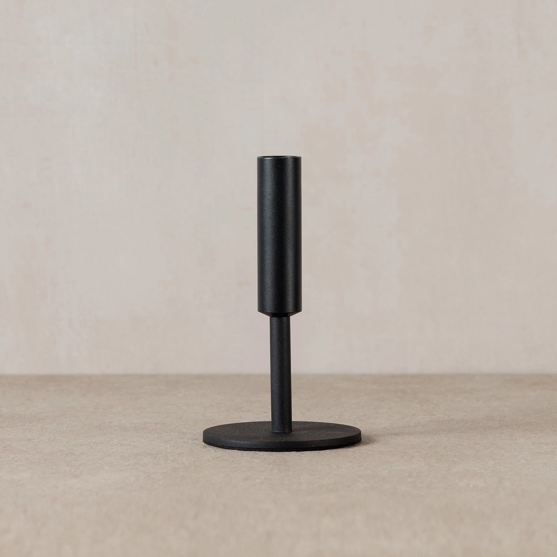 Ruben Tapered Candle Holder - Black matte